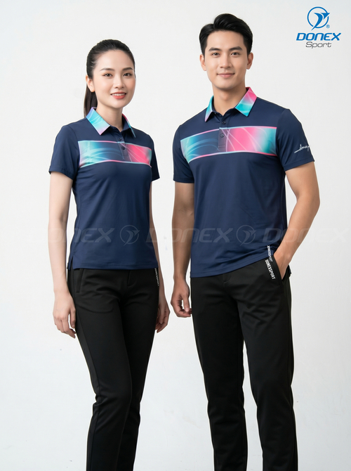 Áo thể thao nam MC-9158-12-01 Navy phối trắng